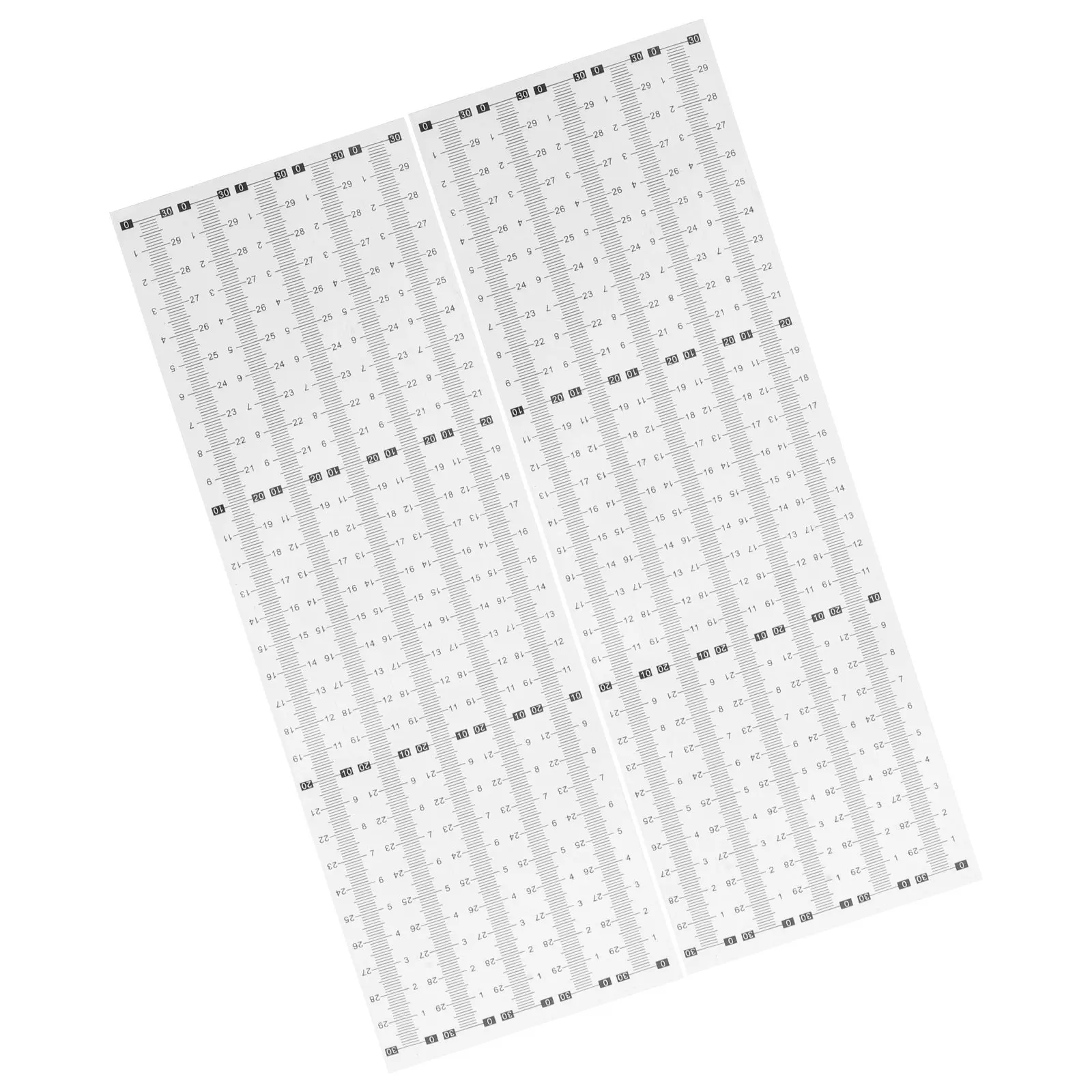 20Pcs Adhesive Ruler Stickers Self Adhesive Waterproof Measuring Tape for Workbench DIY Woodworking Peel Stick Metric Tape