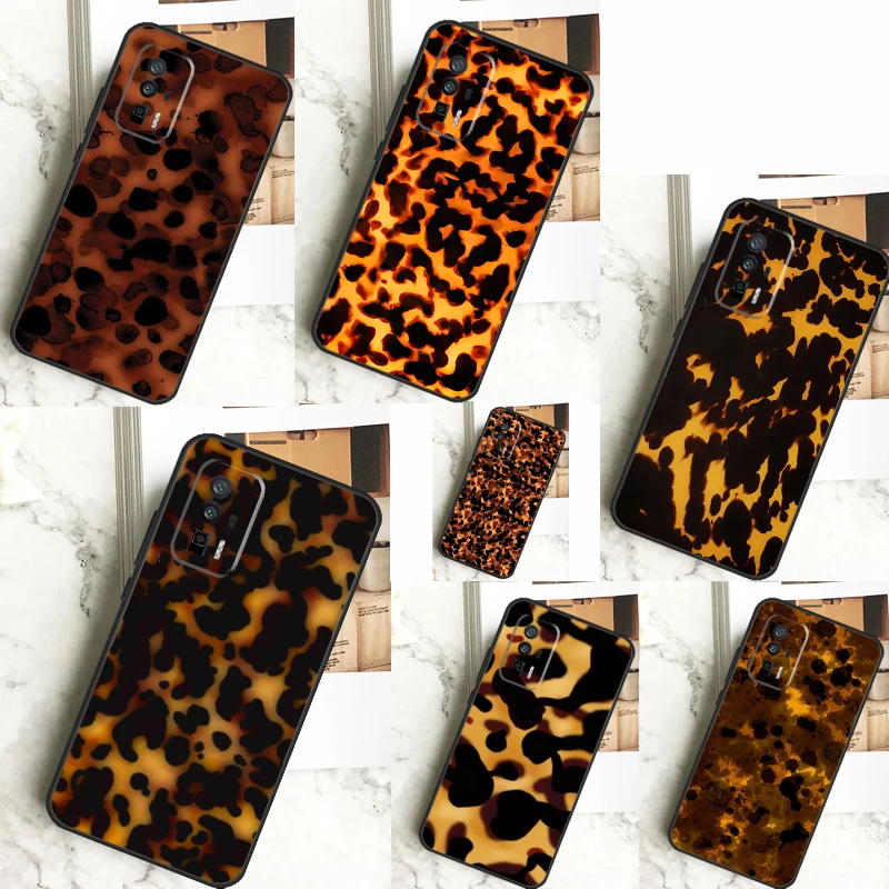 Tortoiseshell Tortoise Shell Case For POCO X6 F6 Pro M6 X3 X5 M5s F3 F5 Xiaomi 14 Ultra 12 13 Lite 11T 12T 13T Pro Cover