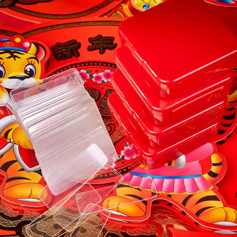 60Pcs/Box Transparent Reusable Waterproof Easy To Cut Fixing Pad Stickers Adhesive Double Sided Tape