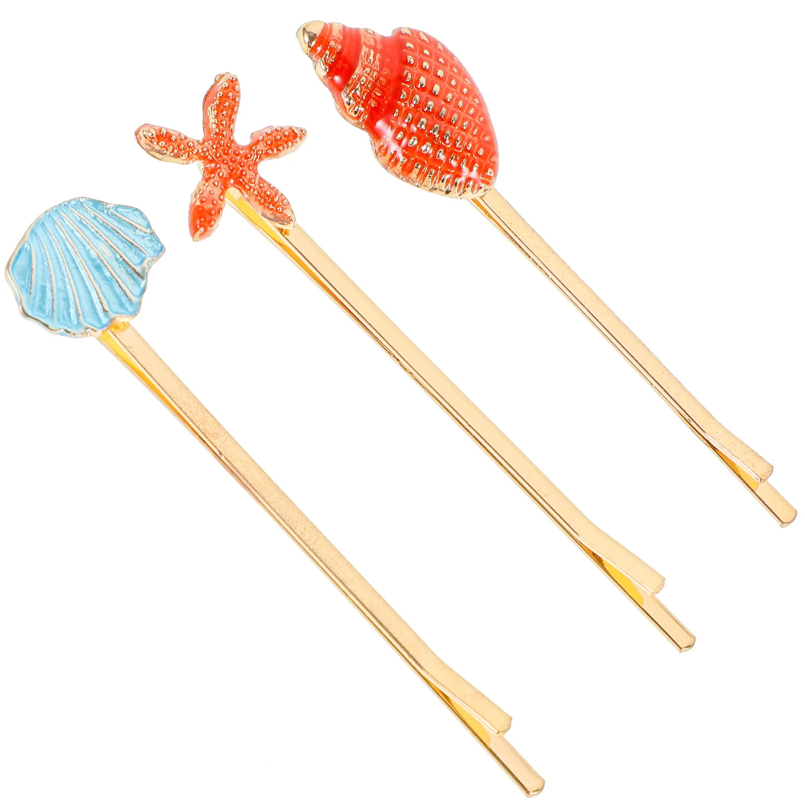 

Pretty Shell Hair Clips Cute Alloy Hairpins Womens Bangs Accessories Wedding Party Everyday Use Stylish Design