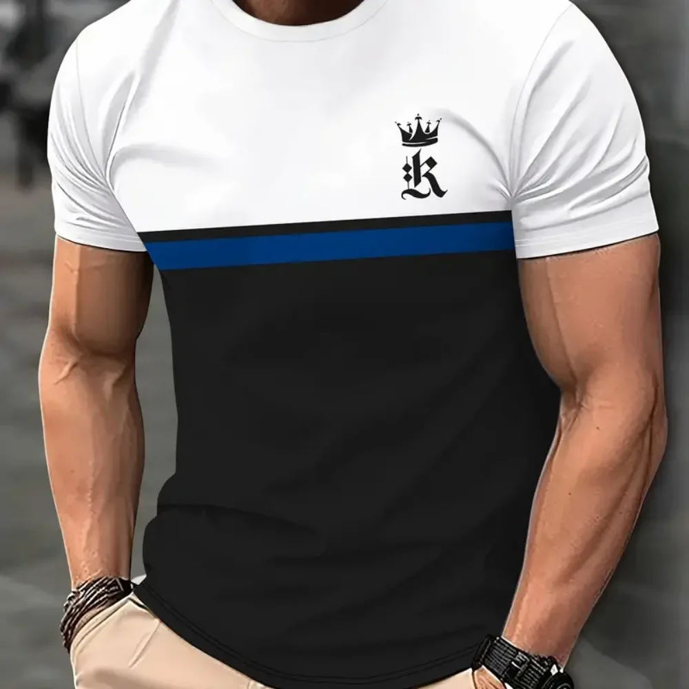 Men\'s T-Shirt Summer Tshirt Casual Short Sleeved Top O Neck T Shirt Loose Micro Elasticity Retro Fashion Breathable Men Clothing