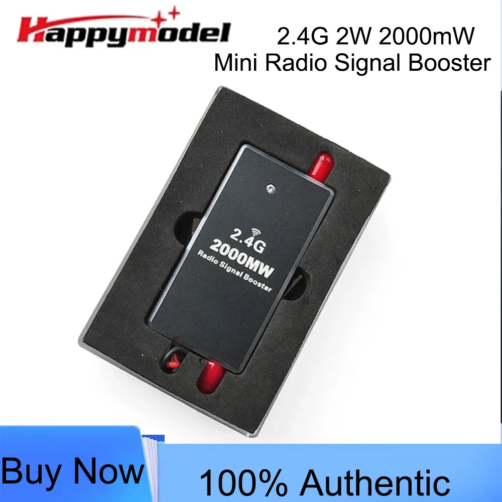HappyModel 2.4G 2W 2000mW Mini Radio Signal Booster Amplifier Module for Phantom RC Transmitter FPV Extend Range Drone Accessory