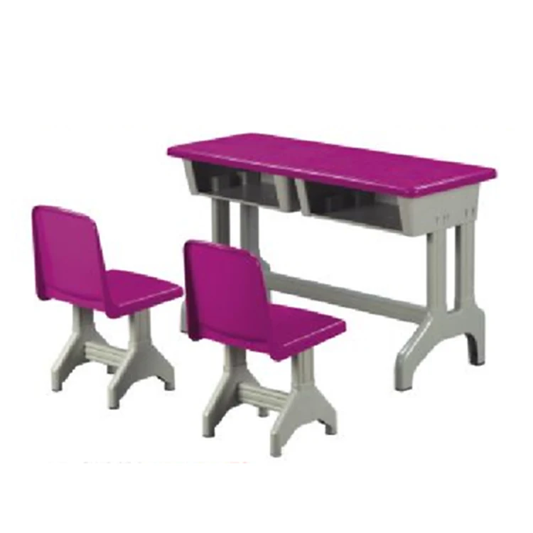 2019 cheap plastic student kids study table and chairs set for children