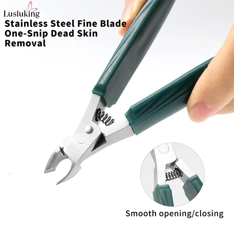 Cuticle Scissor 5mm Jaw High-density Stainless Steel Dead Skin Trimmer Clipper Nail Art Manicure Sharp Blades Cuticle Remover
