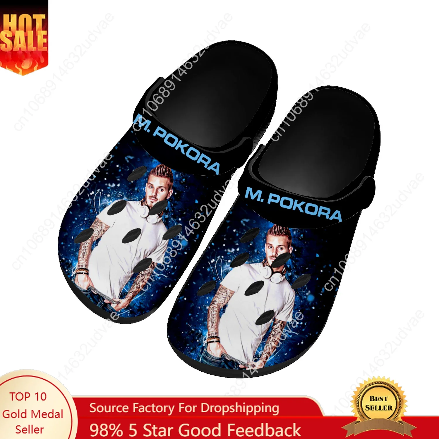 

M. Pokora Water Shoes Mens Womens Comfortable Fashion Home Garden Clogs Customizd Sandals Beach Breathable Hole Slippers