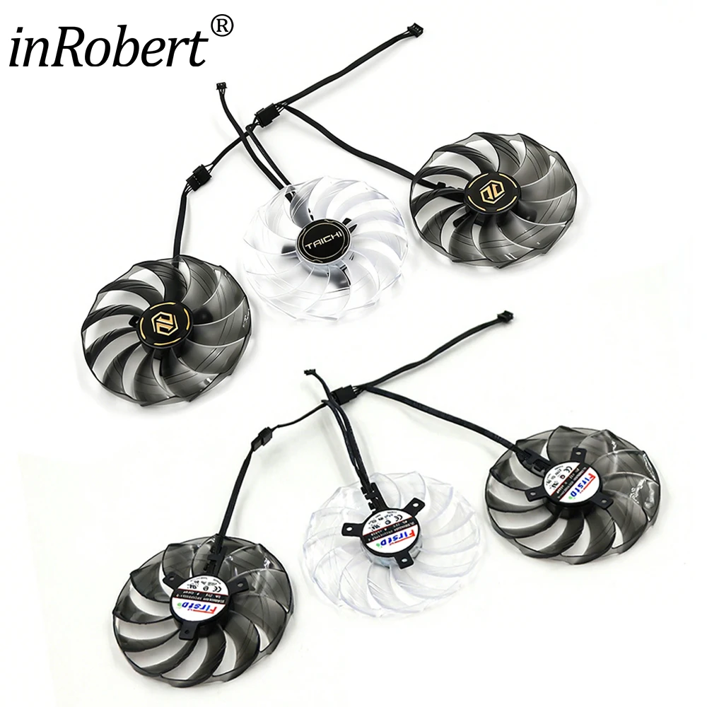 RX9070XT FDC10U12S9 C 4Pin Video Card Fan For Asrock RX 9070 XT TaiChi Graphics Card Replacement Fan