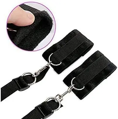 Sex Bondage Bed Sex Restraints Kit With Hand & Ankle Cuff Wrist Leg Restraint Adjustable Straps BDSM Sexual Game Toy Kit For Adu