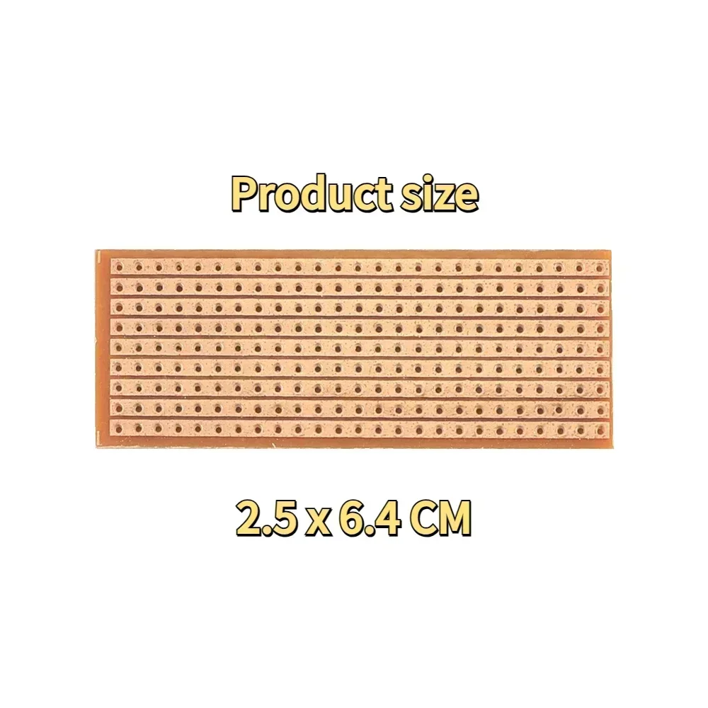 5/10PCS PCB Single Sided Board Universal Printed Circuit Protoboard 2.5x6.4CM 5x7CM 6.5x14.5CM 7x9CM 9x15CM For DIY Soldering Pr