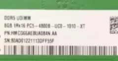 

For 8G 1RX16 PC5-4800B DDR5 HMCG66AEBUA084N