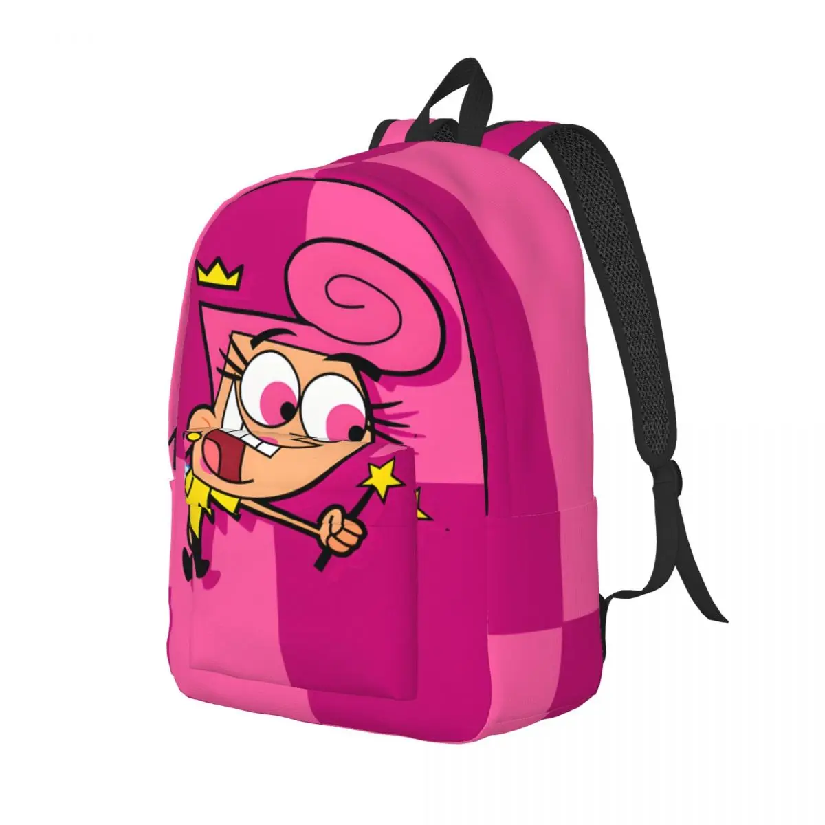 Birthday Pink Zipper Closure Children's Bags The Fairly Oddparents New Grils Schoolbag Camping