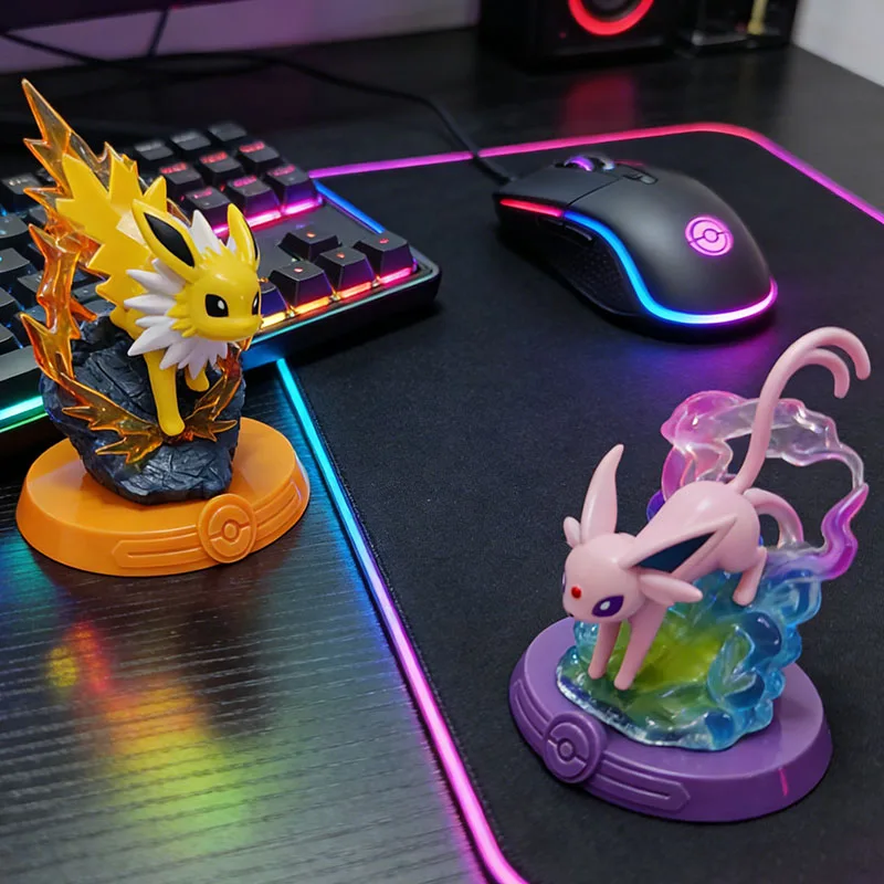 9 styles de figurines Pokémon Adventure Eevee - Espeon, Glaceon, Leafeon, Vaporeon, Flareon, Umbreon, Sylveon, ornements de modèle d'anime Pokémon