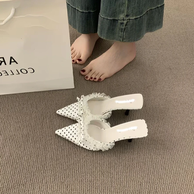 Gentle Fairy Style High Heel Open Toe Sandals Women's Shoes 2026 Pointed Toe