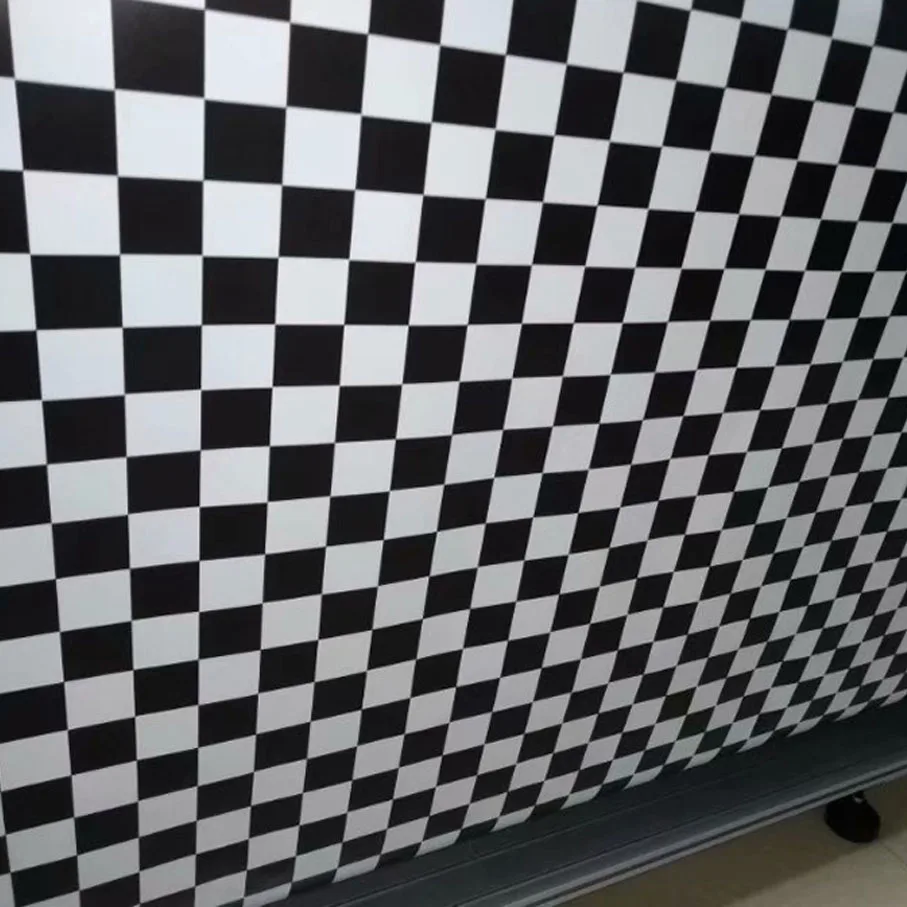 White Black Checkered Flag Racing Multi-Use Square Motorcycle Outdoor Sports Car Wrap Sticker Camo Vinyl Sheet With Air Bubble