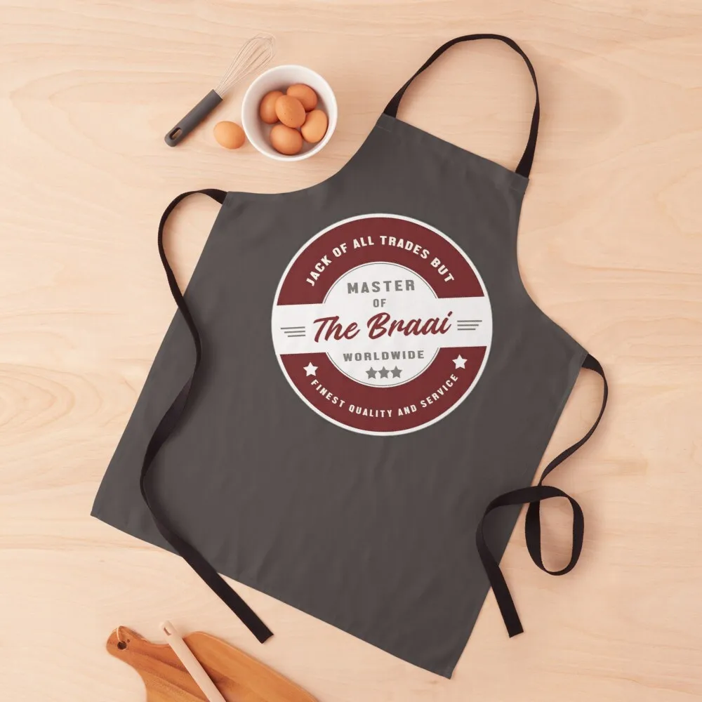 South African - Master of the Braai - Jack of all Trades - Saffas BraaiApron Kitchen apron halloween kitchen