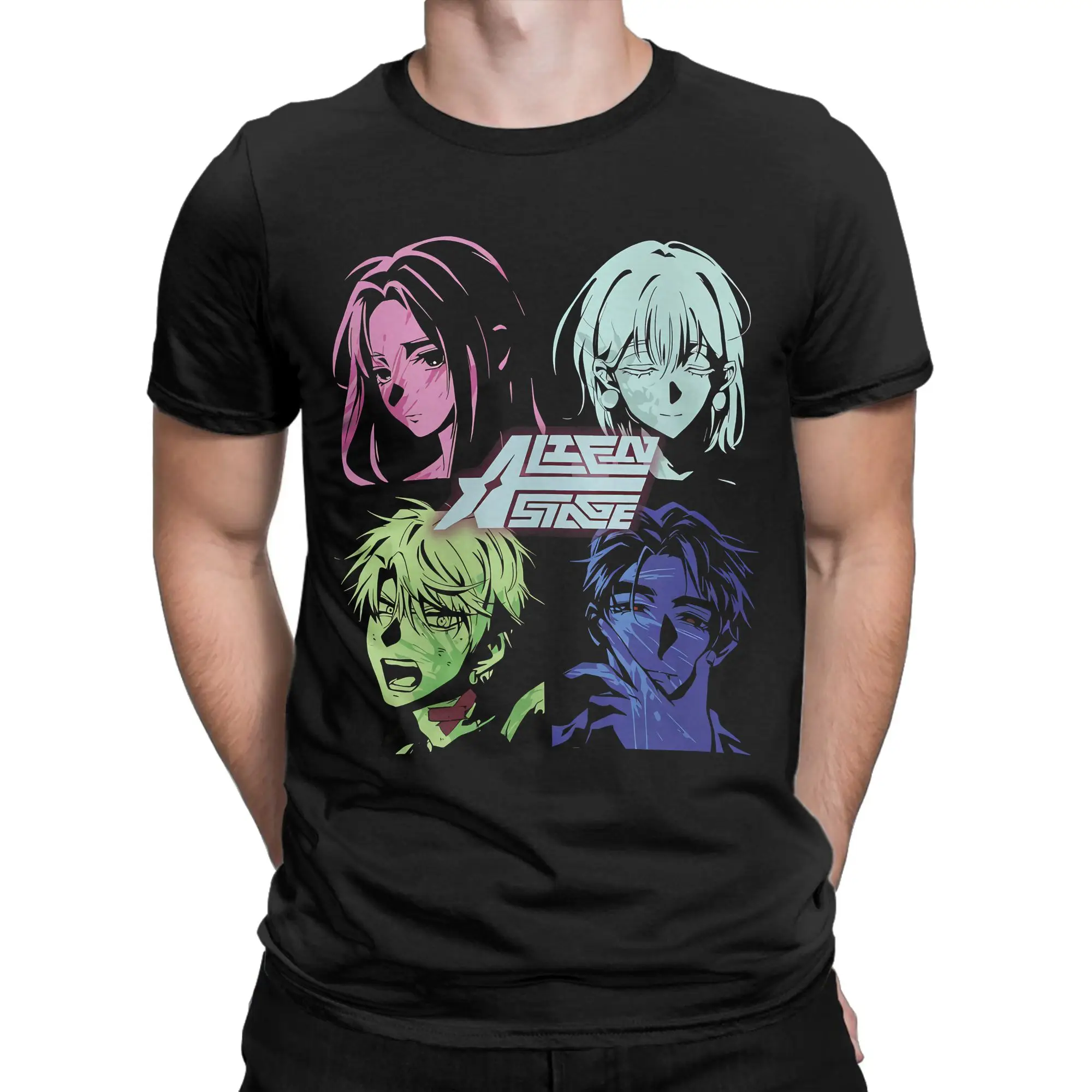 Alien Stage Sua Mizi Ivan Till Anime T Shirt for Men Women Pure Cotton Funny T-Shirts O Neck  Tees Short Sleeve Tops Plus Size