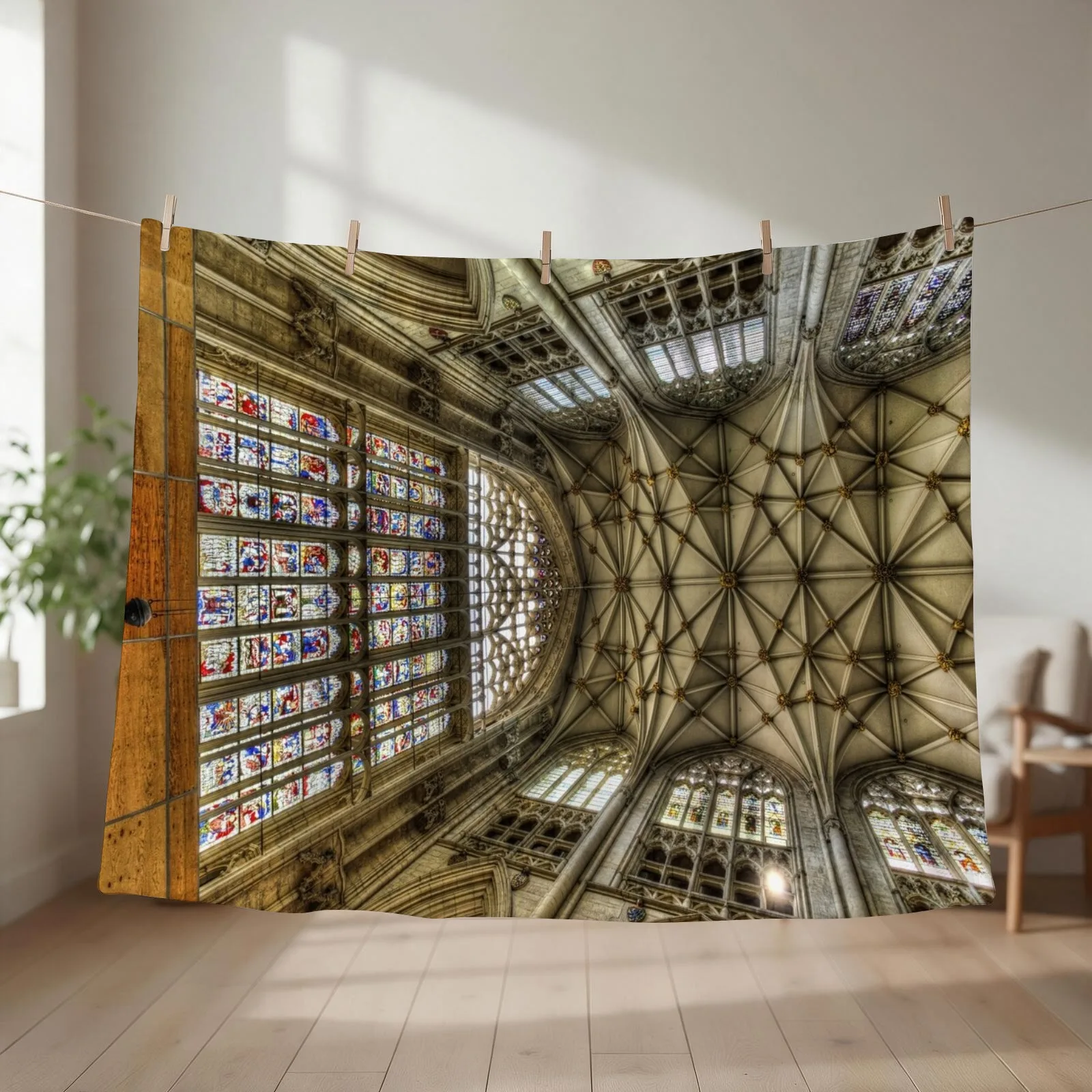 3D Printing York - بطانية ديكور مبطنة وثقيلة بتصميم معماري