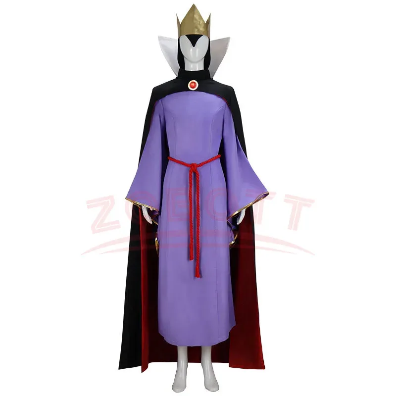 

COSda@avda@The Snow White Evil Queen Cosplay Costume with Crown Evil Queen Costume Dress Halloween Carnival Party Queen Stage Co