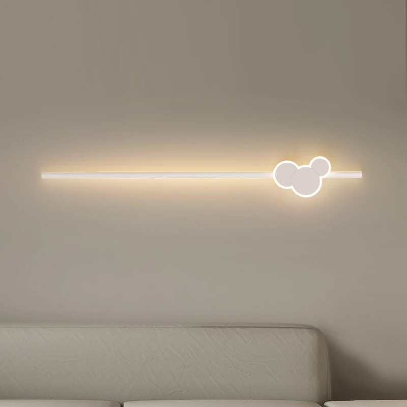 

Bedside 3-color changeable LED strip wall Lamp fixture Bedroom night light Arandela Home indoor lighting Study led Wall sconce