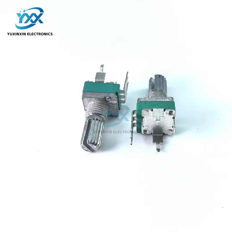 10 قطعة مقياس جهد دقيق عمودي واحد R097 RK097 مع قوس ، مقبض 15 مللي متر ، بدون تروس ، 3 أقدام A/B10K 2K 5K100K + غسالة الجوز #2