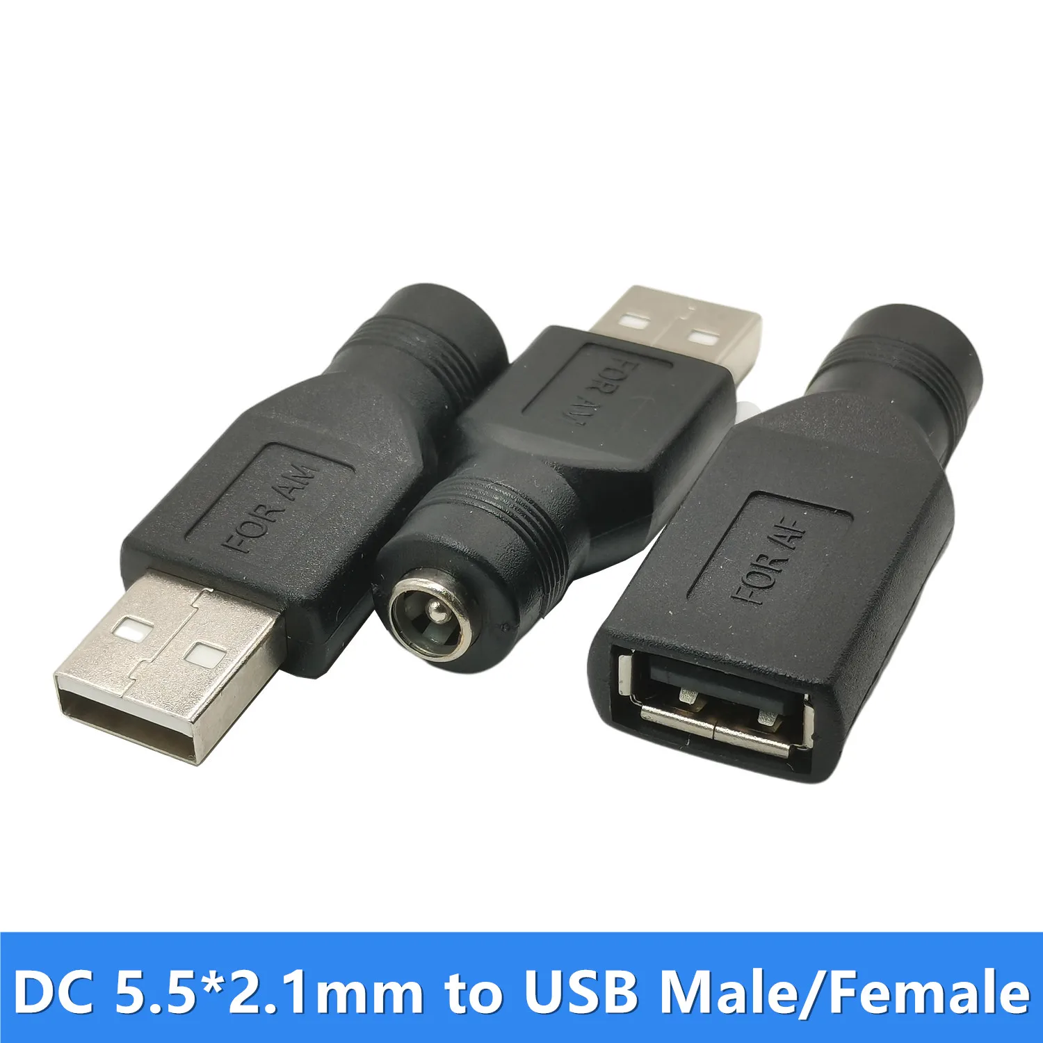 USB ADAPTER DC 5.5*2.1mm FEMALE TO USB MALE, 5.5 x 2.1mm TO USB FEMALE CONNECTOR 1PCS