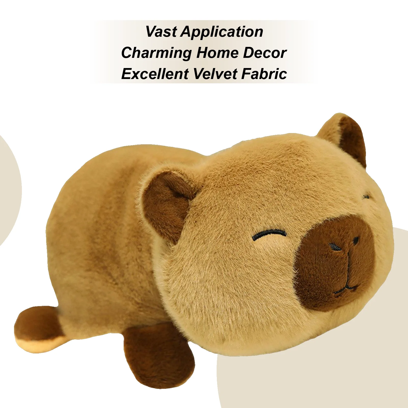 

Capybara Stuffed Animal Huggable Plush Capybara Bee Throw Pillow for Kid Stuffed Animal Doll Soft Sleeping Companion for Teens