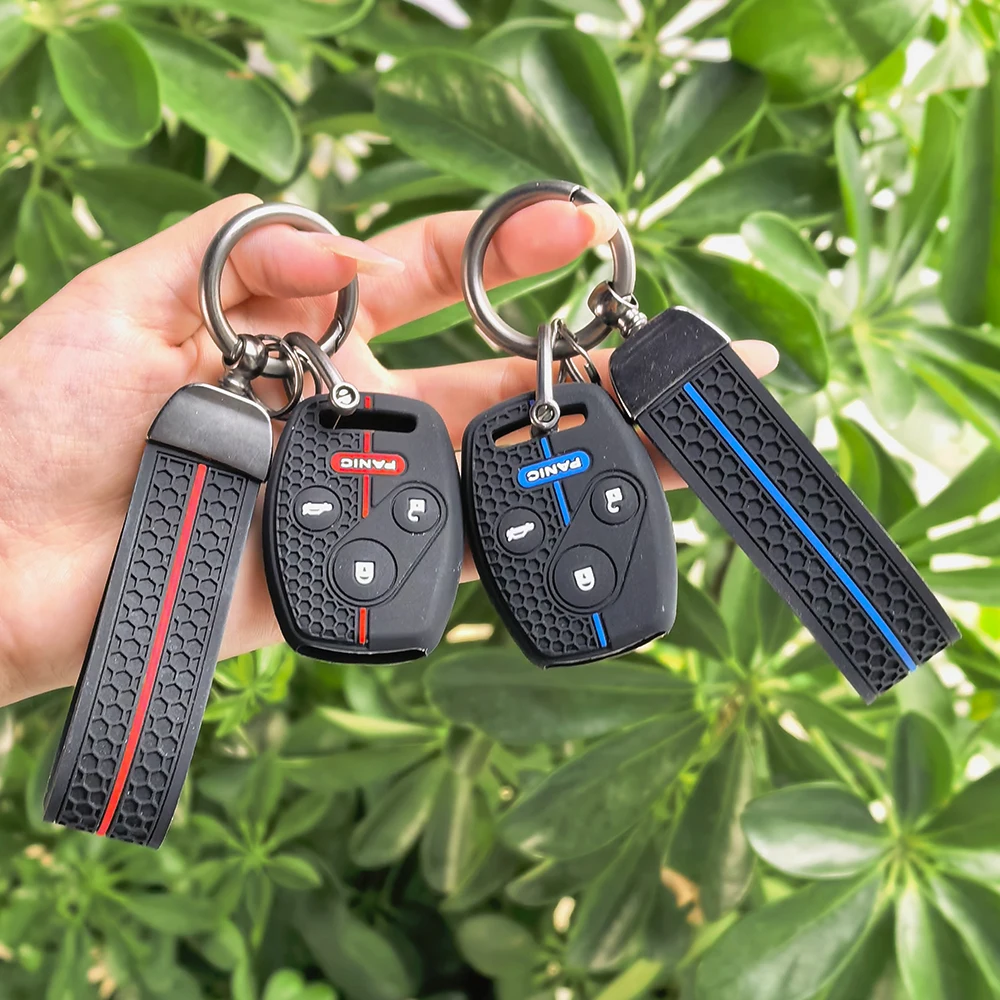 4 Buttons Auto Shell Fob Keychain For Honda Fit CIVIC JAZZ Pilot Accord CR-V Freed Pilot StepWGN Insight Car Key Case Cover
