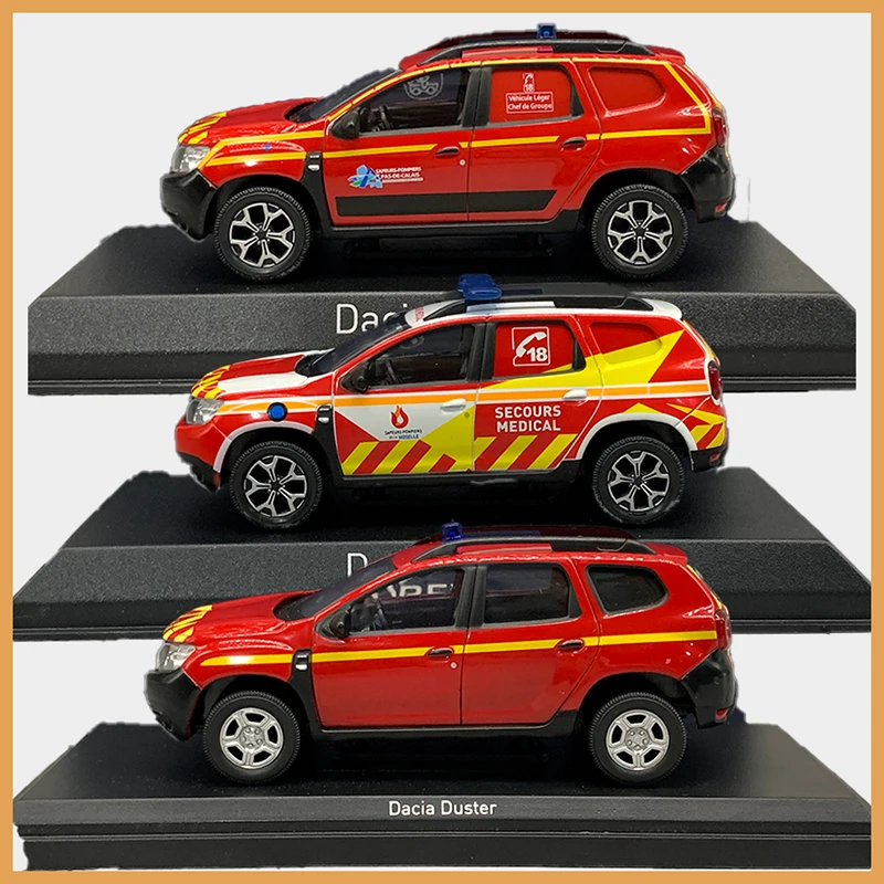 Norev diecast 1/43 escala vintage dacia espanador motor de bombeiros polícia liga modelo carro coleção exibição brinquedo presente lembrança