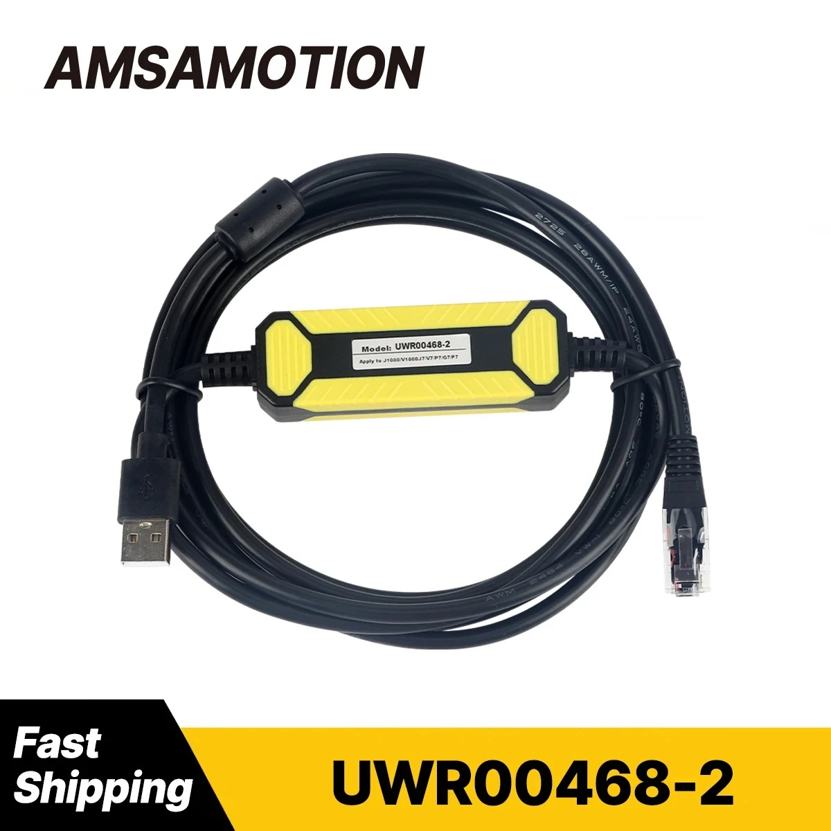 UWR00468‑2 USB Programming Download Debug Cable Compatible With Yaskawa Inverter Connect To PC Computer