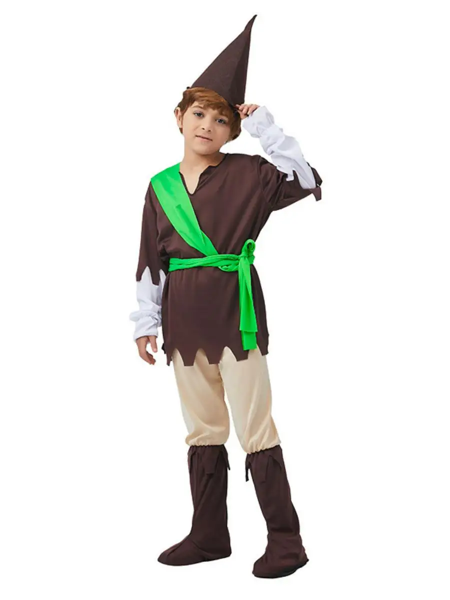 زي روبن هود للأطفال، زي الهالوين التنكري، ملابس تنكرية لأداء الأدوار، زينة كرتونية