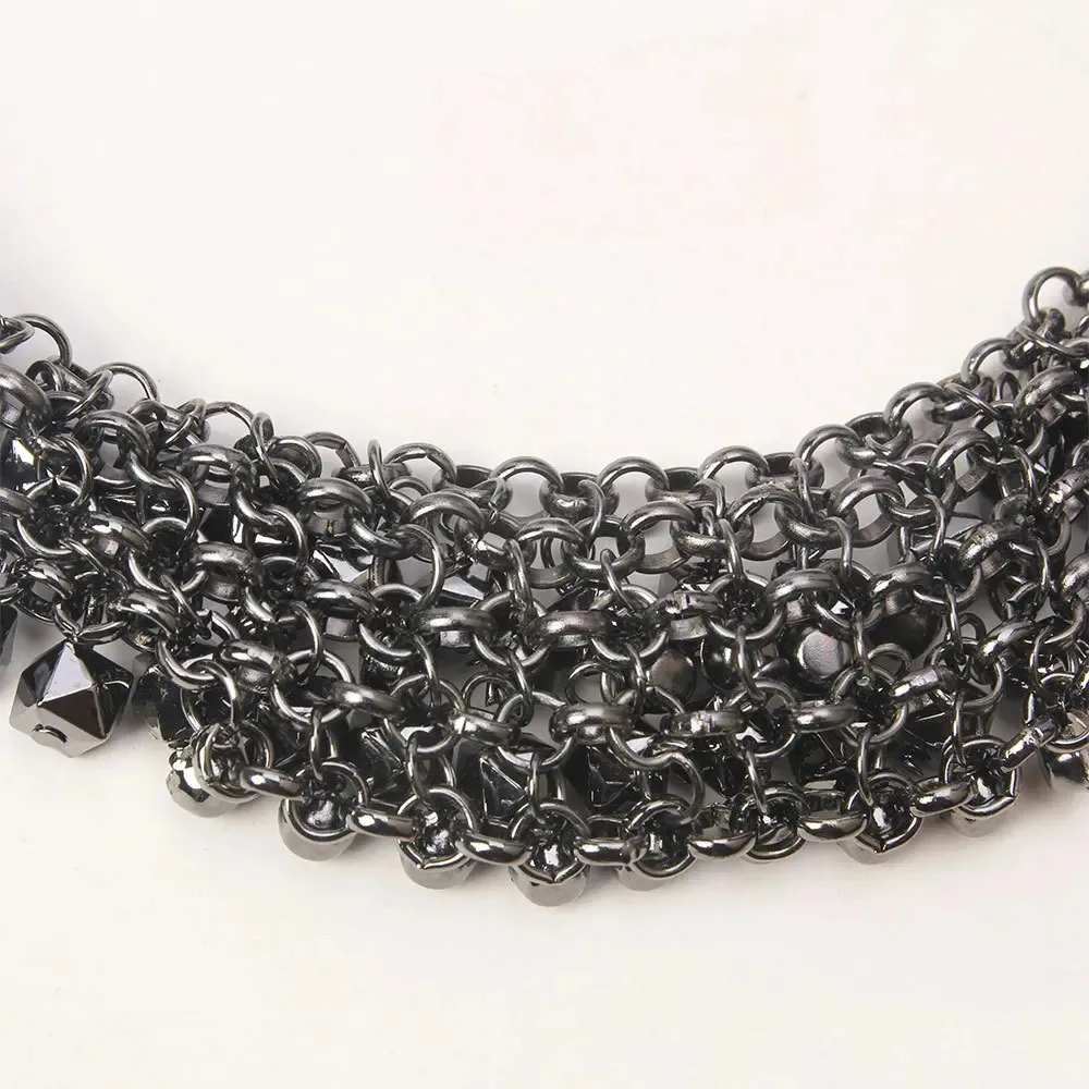 Korean version of personalized temperament rhinestone necklace