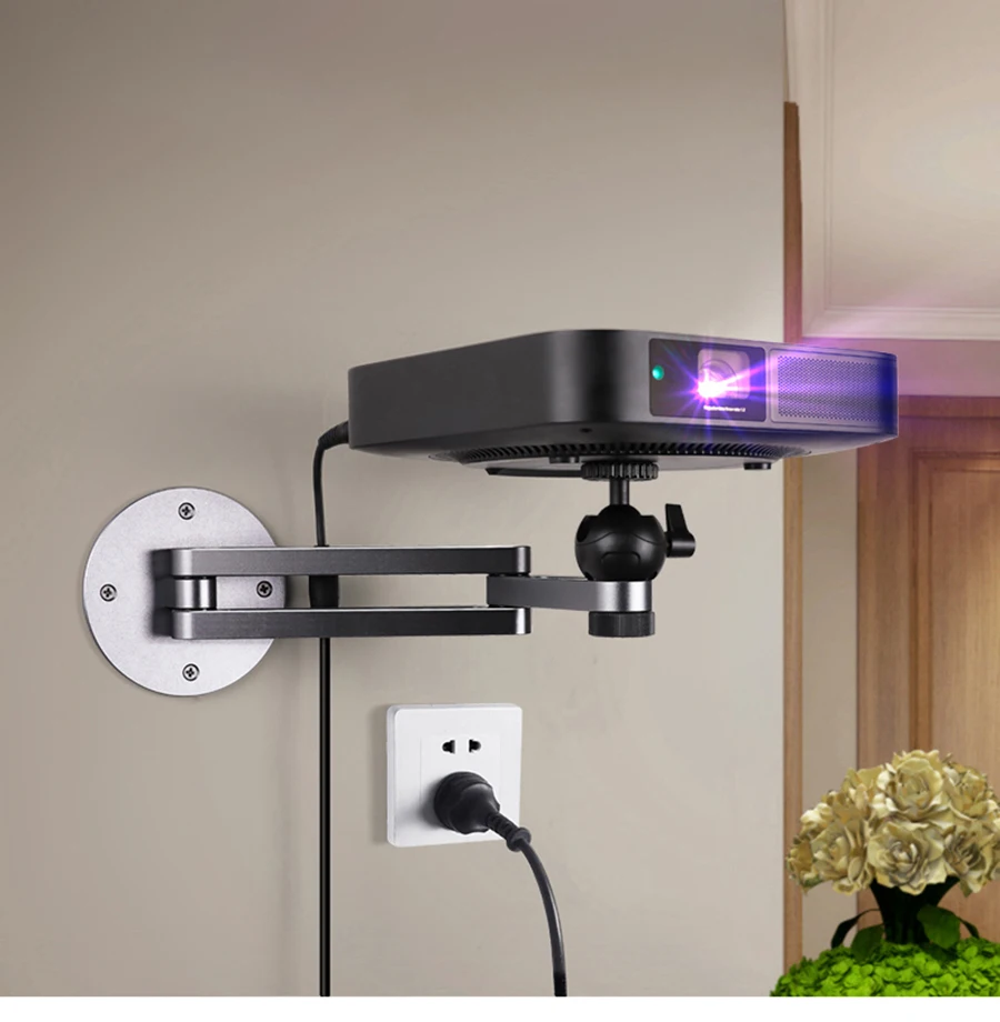 Projektorständer, robuste Wandhalterung aus Aluminiumlegierung für universelle 1/4-Zoll-Schraubenlochartikel, XGIMI TD 10 kg Tragfähigkeit – Detail 9