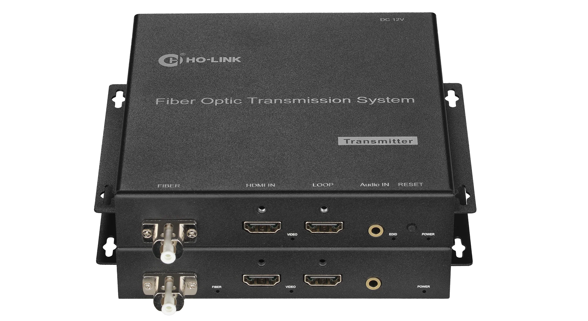 Ho-link HL-H20iL-Pro 4K  to Fiber Optic Converter with Loop Out Over LC Fiber Cable