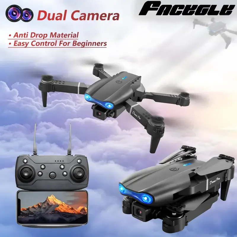 โดรนพับได้ E99 พร้อมกล้อง HD, WiFi FPV, ระบบรักษาระดับความสูง, ของเล่นบังคับวิทยุสำหรับผู้เริ่มต้น, ของขวัญปีใหม่และคริสต์มาสที่สมบูรณ์แบบ