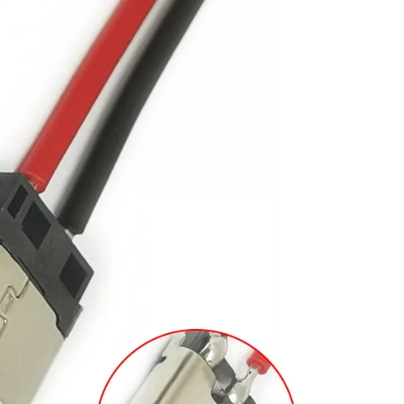 5pcs USB Type-C 2P Welding Wire Female Connector Cable For Mobile Phone Charging
