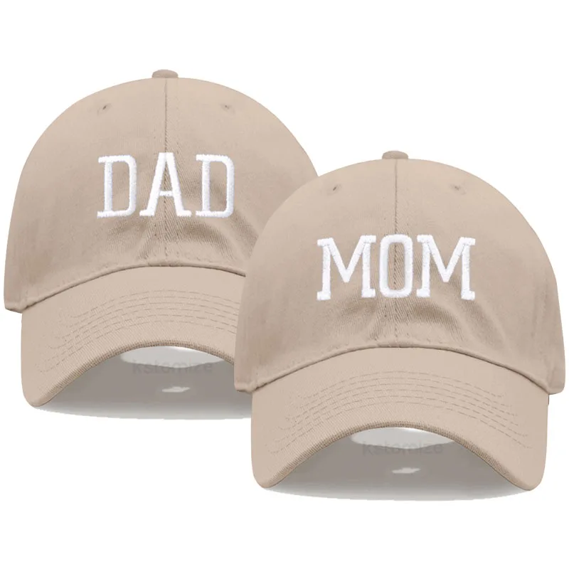 Мужская бейсболка из чистого хлопка с вышивкой DAD MOM, женская модная спортивная кепка для гольфа, шляпа от солнца, дропшиппинг