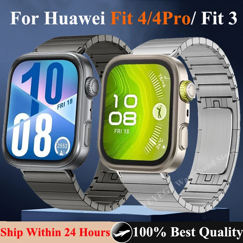 

Luxury Metal Band For Huawei Watch Fit 4/Fit 4 Pro Stainless Steel Strap Bracelet Correa For Huawei Watch Fit 3 Watchband Belt