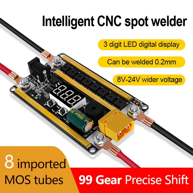 12V Handheld Adjustable Spot Welding Machine Control Board For 18650 Battery Spot Welder 0.1-0.2Mm Nickel Sheet