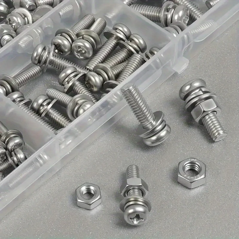 Hex Nuts and Bolt Set - 320 pieces, durable M2 M2.5 M3 M4 M5 metric size, universal hardware kit for DIY projects and repairs
