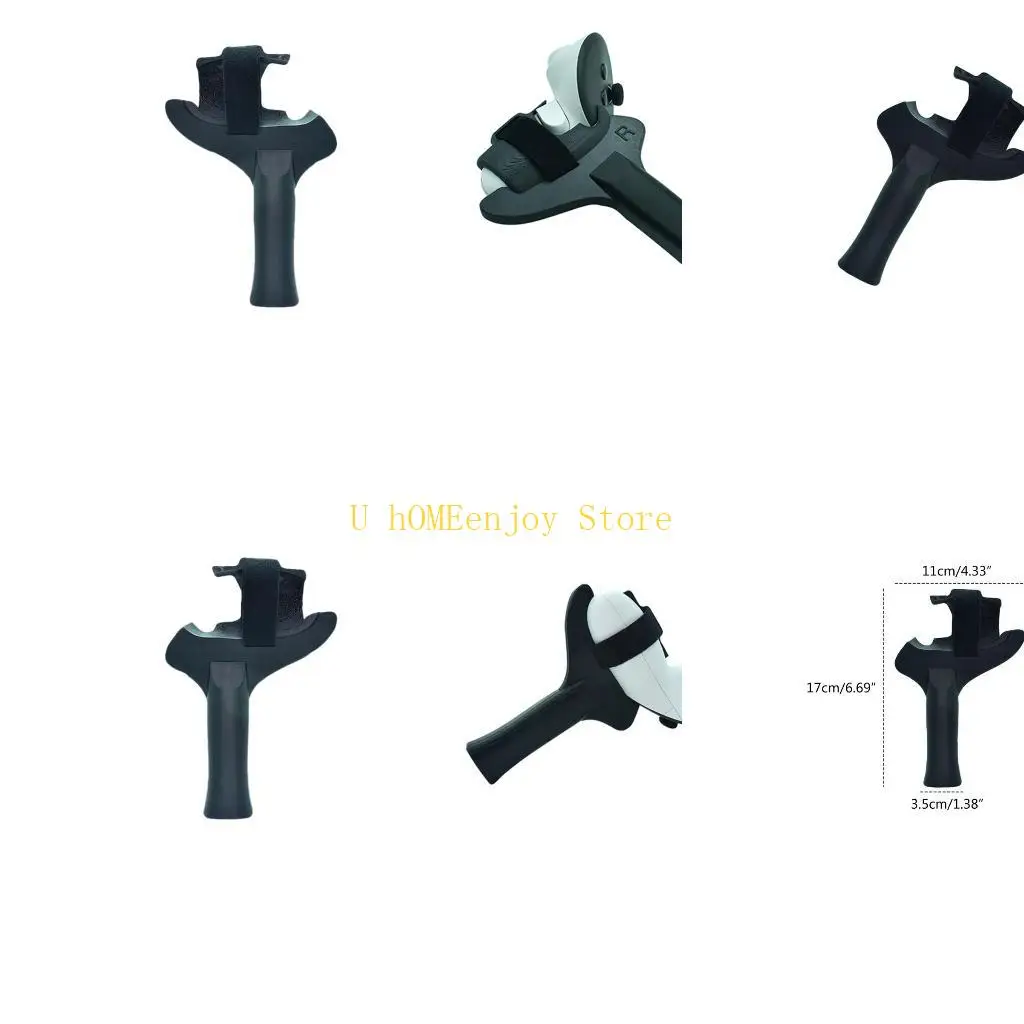 B0KF Table Tennis Paddle Grip Handle for 3 Touch Controllers Playing