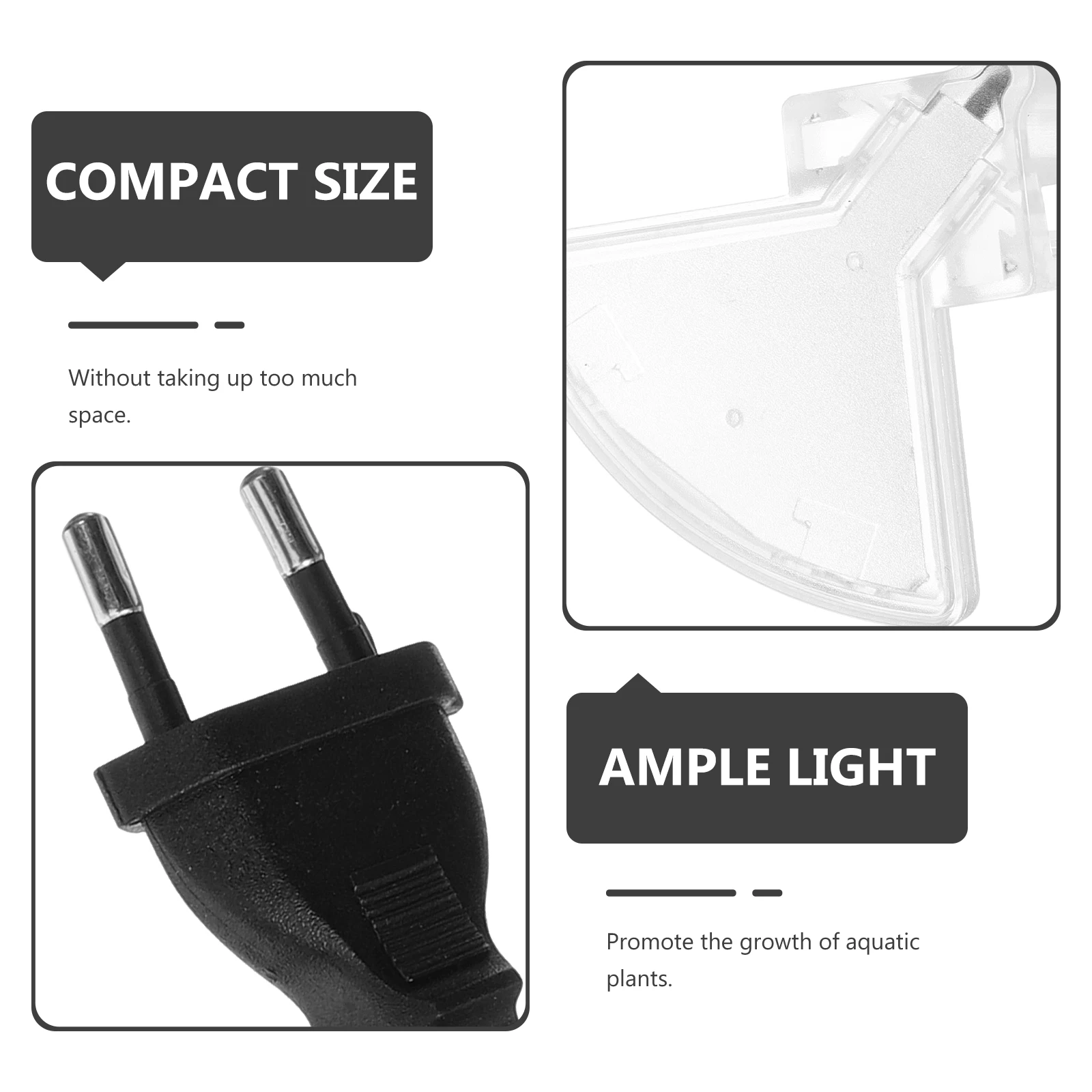 

Fish Tank Lights Fan Shaped LED Aquarium Lamp Waterproof Mini Lighting for Plants Growth Professional Household