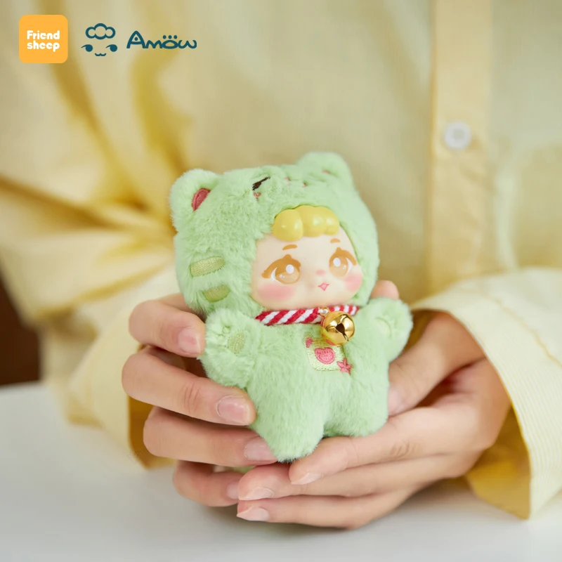 Friendheep Amow Amow Pop Party Blind Box Series Backpack Cute Doll Backpack Hanging Ornament Tabletop Decoration Surprise Gifts