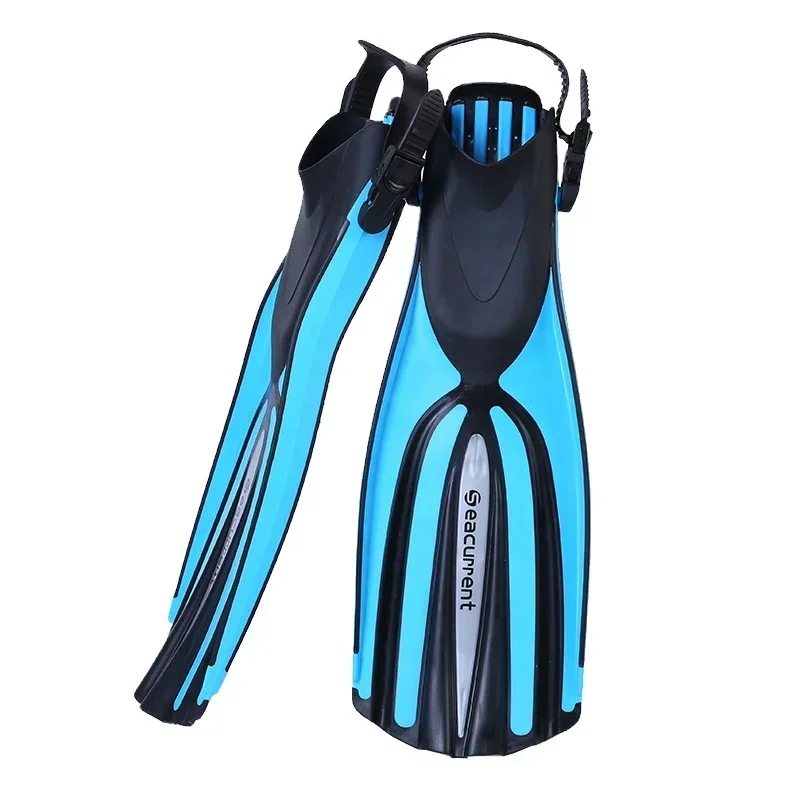 

Open Heel Adjustable Strap Long Fins For Freediving Water Sports Rubber Free Flipper Scuba Diving Swimming Fins