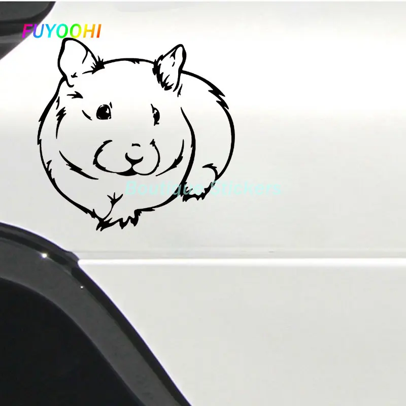 

FUYOOHI Play Stickers Guinea Pig Pet Hamster Rodent Mouse Rat Car Window Bumper Motorcycle Trunk Helmet Vinyl Car Sticker