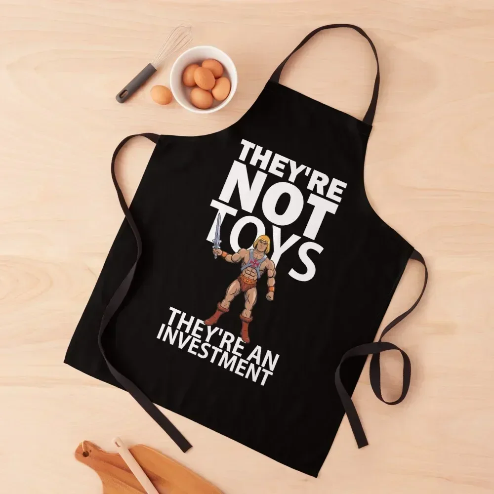 

They're not toys, they're an investment Apron Customizable Woman Restaurant Kitchens Woman christmas 2025 Apron