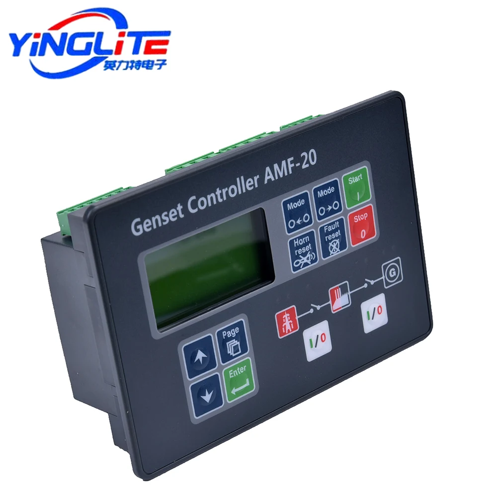 Imagem -04 - Diesel Auto Start Controller Módulo de Controle Gerador Compatível com Amf25 Amf-20 Mrs10 Amf-20