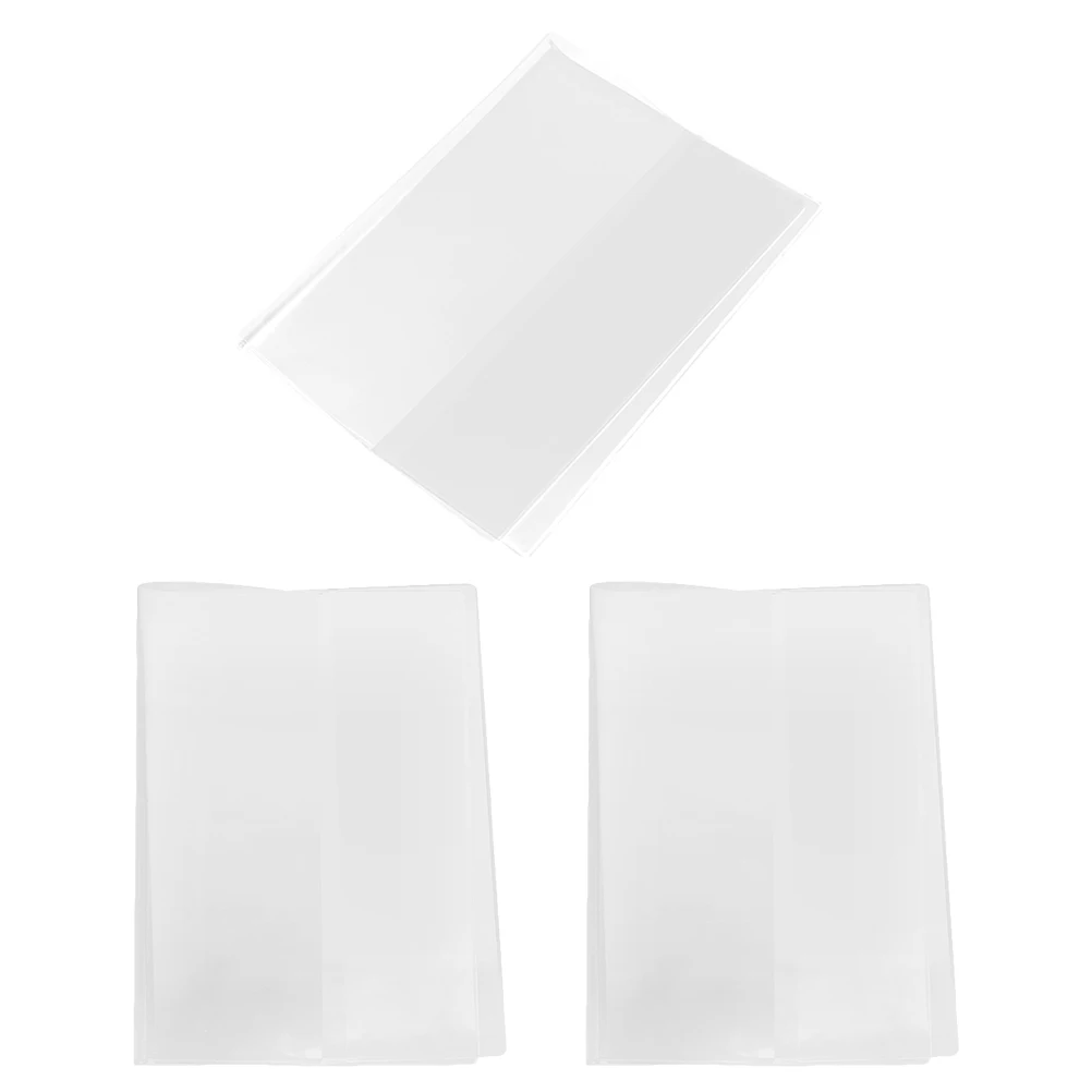 

3 Pcs Clear Book Covers for Textbooks Notebook Protectors Protection Film Sleeves