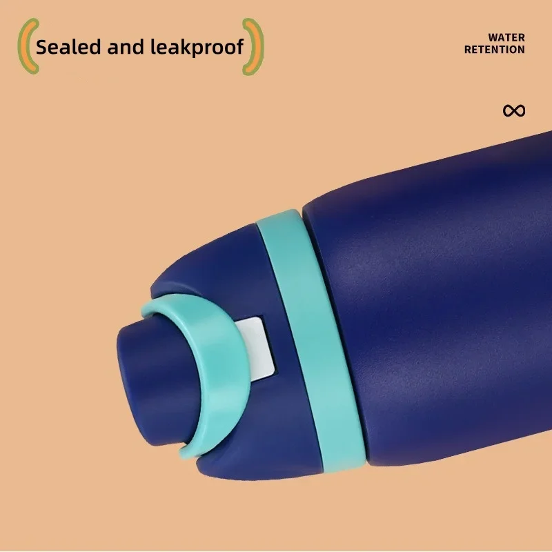 JUSTINLAU في المخزون 19/24/32 أوقية كوب قارورة عازلة كوب فواكه للأطفال كوب بقشة قوارير مفرغة الفولاذ المقاوم للصدأ السفر زجاجات مياه حرارية #3