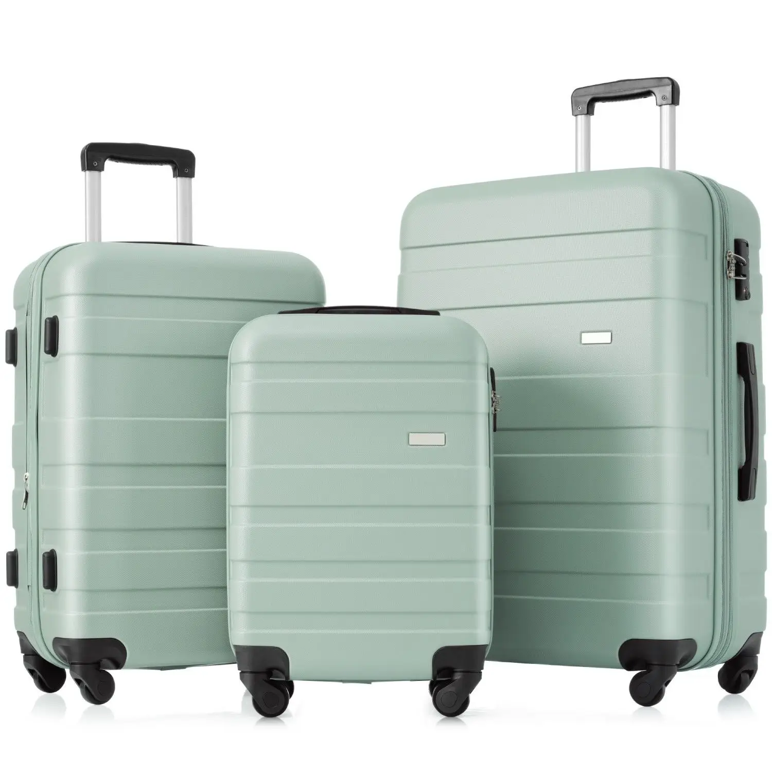 Luggage Sets New Model ABS Hardshell 3pcs Clearance Luggage Hardside Lightweight Durable Suitcase sets Spinner Wheels Suitcase