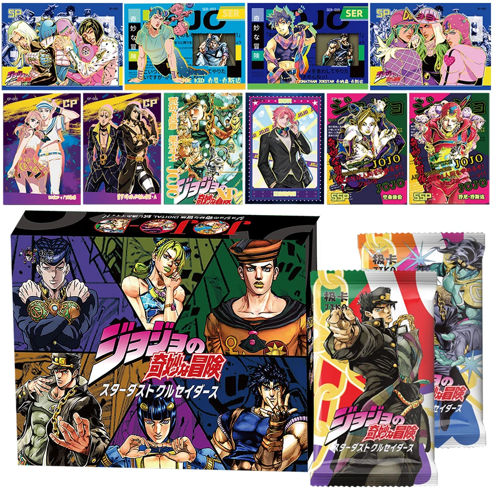 

Коллекционная карта JoJo Bizarre Adventure, персонаж аниме Джонатана Джостар Kujō Jōtarō, редкая лазерная карта, забавные подарки на день рождения