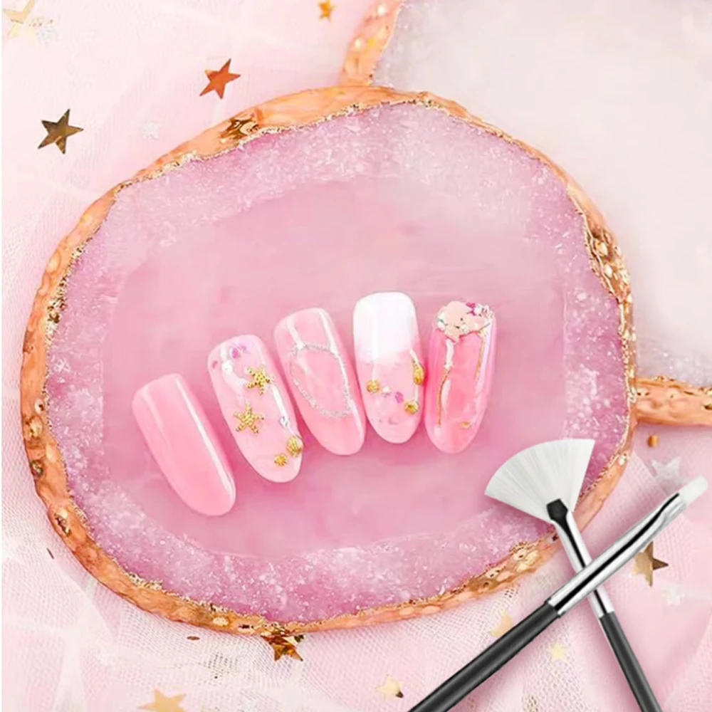 22개 네일 아트 브러쉬 세트, 양면 도트 펜 및 믹싱 팔레트, DIY 홈 살롱용 포름알데히드 프리 매니큐어 도구 키트